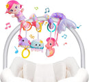 Koty Carseat Toys Hanging, Pink Mermaid Stroller Toys for Babies 0-6 Months, Baby Car Seat Toy with Crinkle, Teether, Music Box, Rattle, BB Squeaker for Babies Boys Girls Gifts (Pink Mermaid) by TinyTreasures Baby Boutique