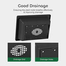 GROWNEER Bonsai Training Pots with Drainage Trays 3 Packs 6.5 Inch, Durable Bonsai Tree Starter Set Kits with Repotting Mat Small Indoor Outdoor Growing Pot Rectangle Planter, Built in Mesh by GreenHaven Gardens