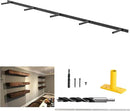 69 inches, Heavy-Duty Floating Shelf Bracket, Hidden Shelf Bracket for Fireplace Shelves, Installed on Studs, max Load of 210 pounds, Hidden Bracket for Shelves， 69 inches, (with Ease kit) by CozyNest Decor