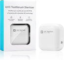 Wall Mounted Toothbrush Holder & Toothbrush Cleaner, Electric ToothBrush Holder, Cleaner for Bathroom Accessory, Clean for Home, Travel (White) by CozyNest Decor