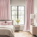 MIULEE Baby Pink Back Tab Blackout Curtains 120 Inch Long 2 Panels Set for Living Room Bedroom Privacy Rod Pocket/Pinch Pleated Extra Long Thermal Insulated Room Darkening Light Blocking 10FT Drapes by TinyTreasures Baby Boutique