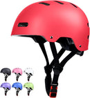 Skateboard Bike Helmet for Adults Women Men Youth Kids (2-3-5-8-14+ Years Boys Girls) - Lightweight Multi-Sport Adjustable Helmets for Bicycle Skateboard Scooter Skate Cycling by TinyTreasures Baby Boutique