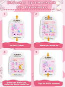 16-Piece Rotating Puzzles for Kids 4-6, Toddlers Puzzles 2-4, Road Trip, Airplane Activities Game, Travel Toys - Brain Teaser, Fine Motor Skills - Birthday Gifts Boys & Girls - Pink Alicorn by TinyTreasures Baby Boutique
