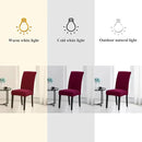 Joccun Chair Covers for Dining Room Set of 2,Dining Chair Slipcovers Stretch Dining Room Chair Covers Seat Protector,Washable Parsons Chair Cover for Home,Hotel(Wine Red,2 Pack) by CozyNest Decor