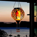 DREAMSOUL Cardinal Hot Air Balloon Solar Lantern, Metal Solar Lantern with Flickering Flame, Solar Lanterns Outdoor Waterproof for Lawn Patio Decor Christmas Gifts by GreenHaven Gardens