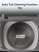 17.7 lbs Full Automatic Washing Machine with LED Display Compact Drain Dump, 10 Wash Programs and 8 Water Levels Ideal for Dorms, Apartments, RV, Grey (KB03-GREY6-3) by CozyNest Decor