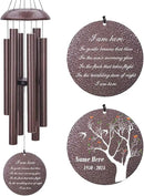 Personalized Wind Chimes, Sympathy Wind Chime Life Tree, Memorial Gifts Wind Chimes, in Loving Memory for Loss of Loved Dad/Mom, Commemorative Bereavement Condolences Gifts for Funeral by CozyNest Decor