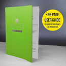 Undated Daily Planner – 1-Year B5 Productivity Organizer with Two-Page Weekly Spread, Goal Setting, Habit Tracker, Weekly & Monthly Pages – Hardcover Time Management Notebook (Lime Green) by TinyTreasures Baby Boutique