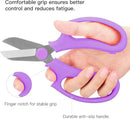 Flower Scissors, Strong Floral Shears, Premium Steel Garden Pruning Shears Floral Fruits Leaf Scissors Hand Pruner Snip Trimming Tool for Gardening Flower Arrangement, Purple by GreenHaven Gardens