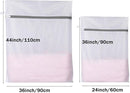 Mesh Laundry Bags, Mesh Wash Bags Durable Mesh Structure with Strong Zipper Suitable for Underwear Delicate Clothes, Pants, Shoes, Socks Washing (Small Fine Mesh, Extra Large 24*36in+36*44in) by TinyTreasures Baby Boutique
