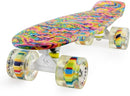 Skateboards Complete 22 Inch Mini Cruiser Retro Skateboard for Kids Boys Youths Beginners by TinyTreasures Baby Boutique