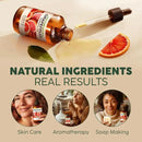 Kukka Grapefruit Essential Oil for Skin - 4 Fl Oz - 100% Natural Aromatherapy Grapefruit Oil for Diffuser & Hair - Soap Making Scent & DIY by CozyNest Decor