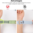Kids Wristband Compatible with Apple AirTag, Protective Case for Air Tag GPS Tracker Holder with Nylon Bracelet, Adjustable Anti Lost Watch Band for Toddler Child Elder(Yellow) by TinyTreasures Baby Boutique