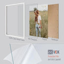 VCK 27x40 Solid Wood Poster Frames Set of 3, Exclusive Woodgrain White Picture Frame, Wall Mounting Hanging by CozyNest Decor