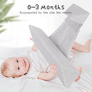 Baby Side Sleeper Weddge Breathable Pillow, Removable and Washable Breathable Bedding Set Original Down Alternative Pillow for Sleeping by TinyTreasures Baby Boutique