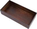 Bamboo Drawer Organizer - Kitchen Utensil Organizer Silverware Tray Cutlery Holder，Office Desk Supplies and Accessories,12 * 5.9 * 2.6,Nut-brown by CozyNest Decor