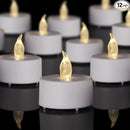 LED Tea Lights Flameless Candles: 12Pack Battery Operated Candle Realistic and Bright Flickering Holiday Gift Long Lasting 200Hours for Seasonal & Festival Celebration WarmWhite by GreenHaven Gardens