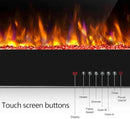 Antarctic Star 42 Inch Electric Fireplace in-Wall Recessed and Wall Mounted, Fireplace Heater and Linear Fireplace with Multicolor Flame, Timer, 750/1500W Control by Touch Panel & Remote by CozyNest Decor