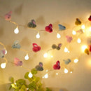 9.85Ft Easter Decor String Lights with Timer 20 Rabbit Shaped Pompoms 20 Ball LED Garland Battery Operated Easter Decorations Bunny Lights for Home Party Kids Room Bedroom Birthday Wedding Indoor by CozyNest Decor