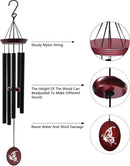 Wind Chimes for Outside, WindChimes Outdoor Tuned Soothing Melody, Windchime Gifts for Mom/Grandma,Wind Chimes Outdoor Decoration, Patio, Garden, Yard. (33" Red Butterfly) by CozyNest Decor