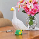 Fox Valley Traders Gaggleville Desktop Goose 7" H Statue by CozyNest Decor
