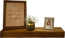 joelsantiques - 18 Inch Wooden Floating Shelves for Wall - 18x8x2 in - Made of Natural Wood - Heavy Duty Rustic Wall Shelves for Bedroom - Perfect for Living Room, Kitchen - Medium Brown by CozyNest Decor