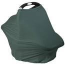Breathable Car Seat Cover for Babies – Multi-Purpose Soft Rayon Nursing Cover for Breastfeeding, High Stretchy Infant Carseat Canopy, Stroller Cover (Smooth Rayon, Roman Green) by TinyTreasures Baby Boutique