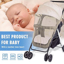 Mosquito Net for Stroller - Protective 2Pack Perfect Bug Net for Strollers, Bassinets, Cradles, Playards, Pack N Plays and Portable Mini Crib (Khaki) by TinyTreasures Baby Boutique