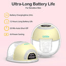 Ellie Wearable Hands Free Breast Pump, Portable Breastfeeding Pump w/Soft Double-Sealed Flange, Anti-Backflow & Leakproof Design, Ultra-Slim and Quiet, 4 Modes 9 Levels, Smart Nightlight, 2 Pack by TinyTreasures Baby Boutique