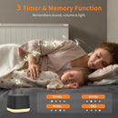Portable Sound Machine,Mini Travel White Noise Machine for Sleeping with Breathing Night Light, 16 Soothing Sounds, Timer, Rechargeable Brown Noise Sound Machine for Sleep,Adults,Office Privacy(Black) by TinyTreasures Baby Boutique