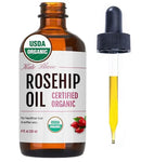 Kate Blanc Cosmetics Rosehip Oil for Face & Skin (4oz, Organic, Pure, Cold Pressed) Rosehip Seed Face Oil for Facial & Gua Sha Massage by CozyNest Decor