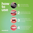 AquaSonic Professional Teeth Whitening Strips - Enamel Safe Teeth Whitening with Hydrogen Peroxide - Easy to Use, Non-Slip, Affordable & Effective (Spearmint) by CozyNest Decor