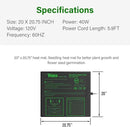 iPower 20" x 20" Waterproof Durable Seedling Heat Mat with Controller Warm Hydroponic Plant for Indoor Gardening Germination Starting by GreenHaven Gardens