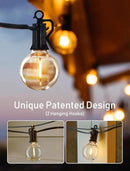 Brightown Outdoor String Lights - Globe Patio Lights 30 Ft with 15 G40 Shatterproof Bulbs, Waterproof Connectable Commercial Outdoor Lights for Backyard, Bistro, Porch, Cafe, Deck by GreenHaven Gardens