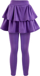 Girls School Uniform Pants Leggings with Skirts Stretch Warm Jegging 4-12 Years by TinyTreasures Baby Boutique