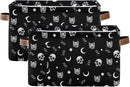 Gothic Pattern Storage Bins Collapsible Shelf Basket Cube with Handle for Nursery Bedroom Bathroom by TinyTreasures Baby Boutique