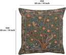Charlotte Home Furnishings Decorative Tapestry Pillow Cover 19x19 in, Green Woodpecker Couch Pillow Cover, French Country Square Cushion Cases for Living Room Home Decor, Soft Cotton Jacquard Woven by CozyNest Decor