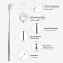 Grow Lights for Indoor Plants Small Potted - Full Spectrum, Auto 3/9/12H Timer, 10-Level Dimming & Adjustable Height - Compact Grow Light for Succulents, Herbs, Foliage in Home/Office (White,1PACK) by GreenHaven Gardens