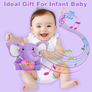 Aitbay Plush Elephant Music Baby Toys 0 3 6 9 12 Months, Cute Stuffed Aminal Light Up Baby Toys Newborn Baby Musical Toys for Infant Babies Boys & Girls Toddlers 0 to 36 Months (Purple) by TinyTreasures Baby Boutique