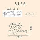 Baby is Brewing Wall Decal - Baby Shower/Gender Reveal/Birthday Party Decoration Supplies Wall Stickers,Beer Brewing Theme Stickers, Brewing Sign Balloon Arch Backdrop and Party Backdrop Decals by TinyTreasures Baby Boutique