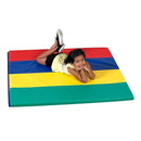 Children's Factory Rainbow Folding Gym Activity Mat, 4 ft x 4 ft, Cushioned Floor Mat for Kids, Daycare Mat by TinyTreasures Baby Boutique
