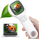 Handheld Coin Microscope-Educational Science Kit - Mini LED Pocket Bug Magnifying Glass for Kids(5-10 Years) - Durable Design - Birthday Gift for Boys&Girls (White) by TinyTreasures Baby Boutique