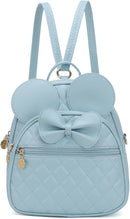KL928 Girls Bowknot Polka Dot Cute Mini Backpack Small Daypacks Convertible Shoulder Bag Purse for Women by TinyTreasures Baby Boutique