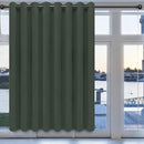 Easy-Going Blackout Door Curtains for Bedroom, Solid Thermal Insulated Grommet and Noise Reduction Window Drapes, Room Darkening Curtains for Living Room, 1 Panel (100x84 in, Greyish Green) by CozyNest Decor