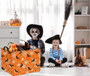 HIYAGON Rectangular Halloween Basket for Boys and Girls Kids Trick or Treat Pumpkin Basket for Halloween Parties Cute Storage Bin Organizer Box Room Decor(Bat spider web) by TinyTreasures Baby Boutique