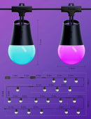 Govee Smart Outdoor String Lights 2, 144ft Outdoor Lights with Dimmable Warm White LED Bulbs, 47 Scene Modes for Patio, Backyard, Balcony, IP65 Waterproof, Works with Alexa, App Control by CozyNest Decor