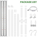 wolezek Grow Lights for Seed Starting with Stand, 2ft T5 144 LEDs Full Spectrum Seedling Grow Light for Indoor Plants, 32W High Output Seed Starter Light Kit, Height Adjustable, ON-Off Switch by GreenHaven Gardens