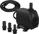 Submersible Pump 660GPH (2500L/H 45W) Ultra Quiet with Dry Burning Protection 8.2ft High Lift for Fountains, Hydroponics, Ponds, Aquariums & More… by GreenHaven Gardens
