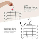 ZEDODIER 6 Pack Tank Top Hanger, Space Saving Bra Hangers, Non-Slip Hanging Sport Bras Holder, Closet Organizers and Storage for Camisoles Tank Tops Bras Ties Swimsuits Strappy Dress, Black by CozyNest Decor