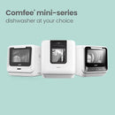 COMFEE' Countertop Dishwasher, Portable Dishwasher with 6L Built-in Water Tank, Mini Dishwasher with More Space Inside, 7 Programs, UV Hygiene& Auto Door Open, for Apartments, Dorms& RVs, White by TinyTreasures Baby Boutique